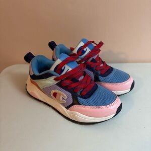 Champion Athletic Shoes in Blue, Pink, and Red